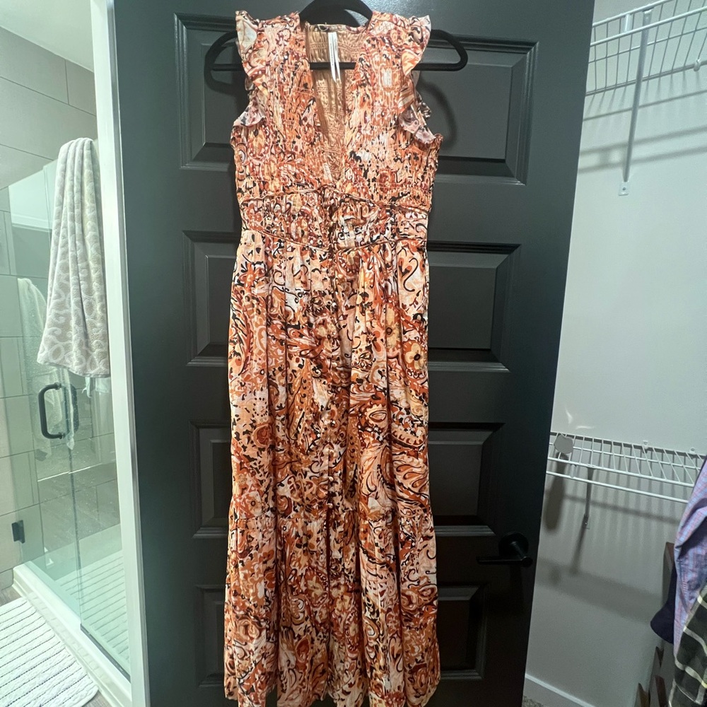 Anthropologie maxi dress size xs fits like a true small